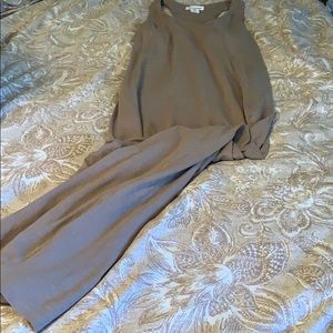 Taupe maxi with shelf bra